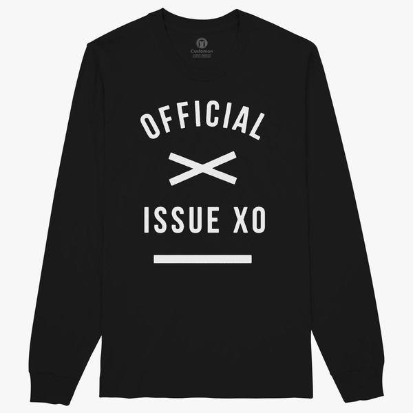 Official Issue Xo Logo - The-Weeknd-Official-Issue-XO Long Sleeve T-shirt | Customon.com