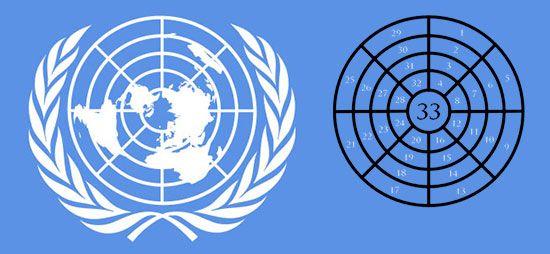 Map United Nations Logo - Philip Stallings: The Biblical Flat Earth: Hidden In Plain Sight