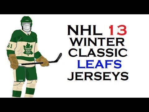 Hockey Team NHL 13 Create a Logo - NHL 13: Create a Team #3- Green Leafs Winter Classic Jerseys Concept ...