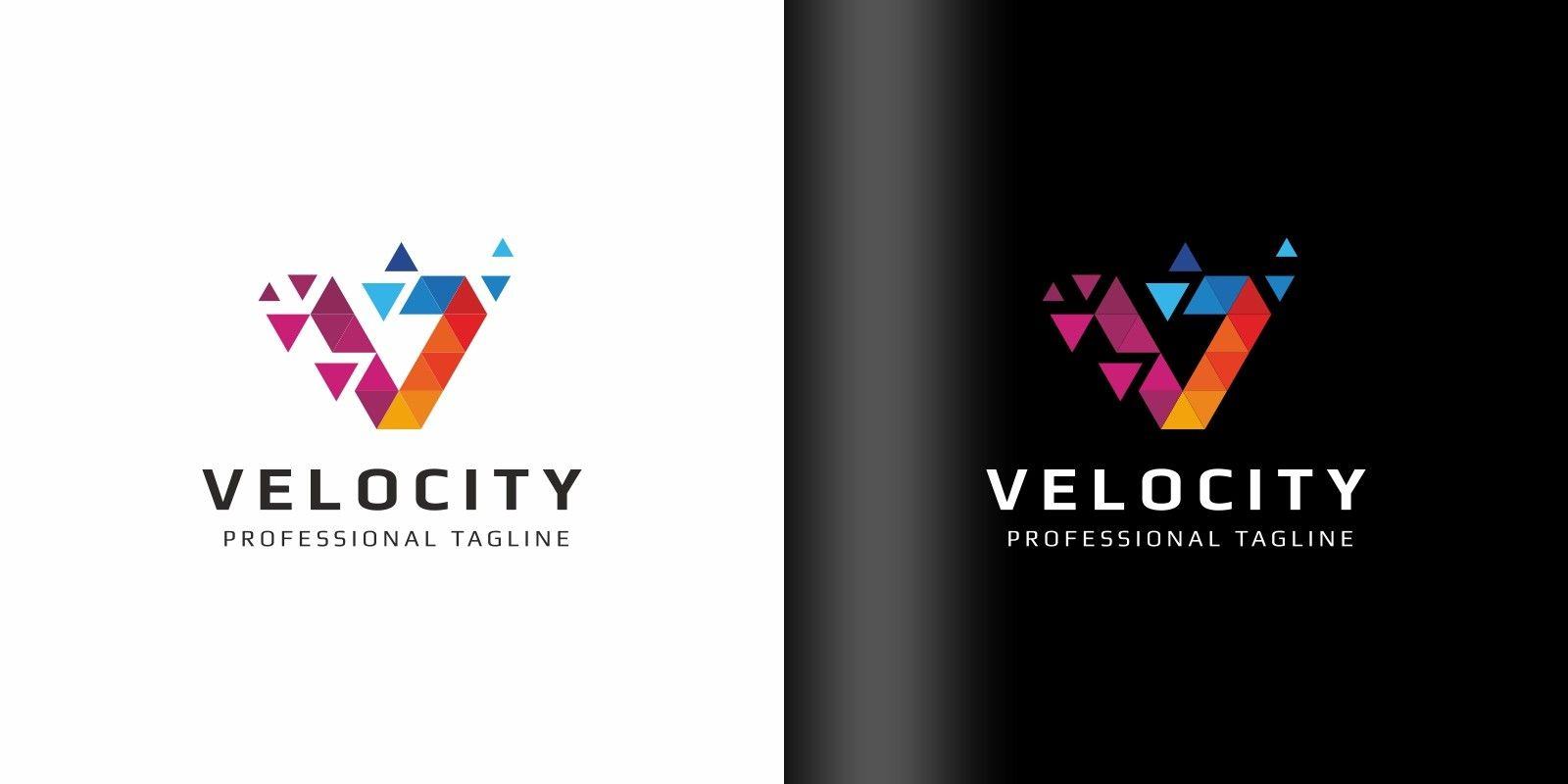 Letter V Logo - Velocity - Letter V Logo | Codester