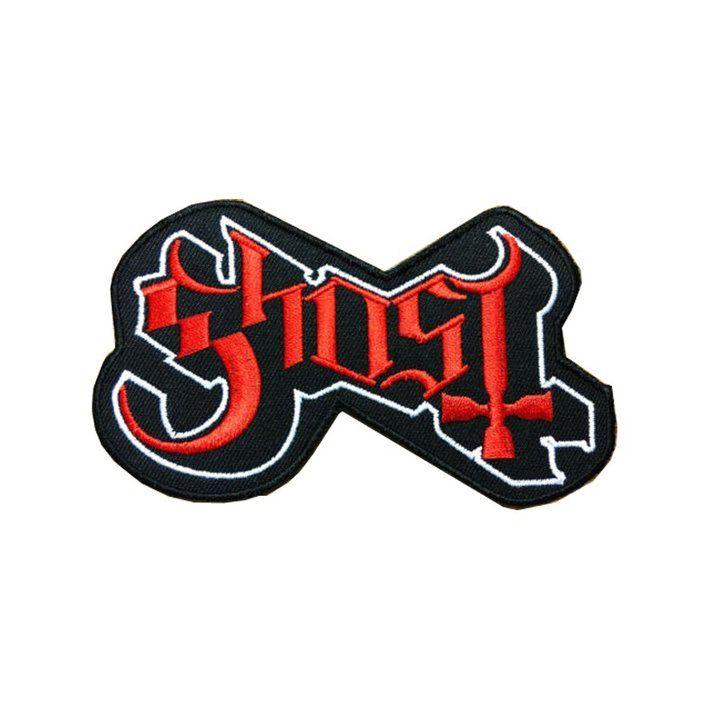 Ghost Red Logo - Ghost Logo Red Cut Out Patch - Rockzone