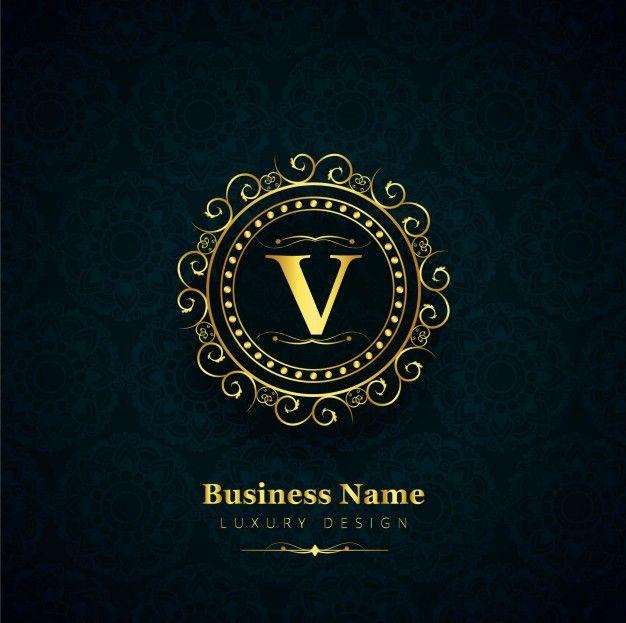 V Logo - Luxury letter v logo Vector | Free Download
