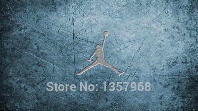 Blue Jordan Logo - michael jordan logo basketball minimalism ultra poster Home Decor