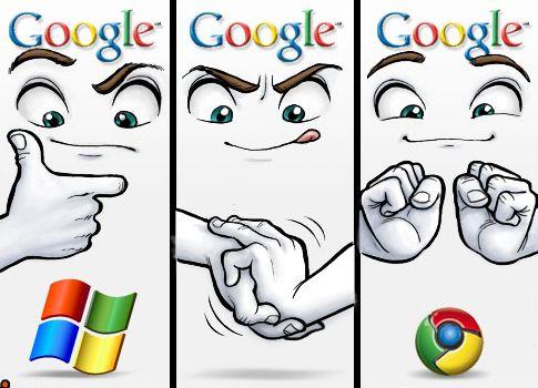 Chrome Microsoft Logo - Google steals from Microsoft!