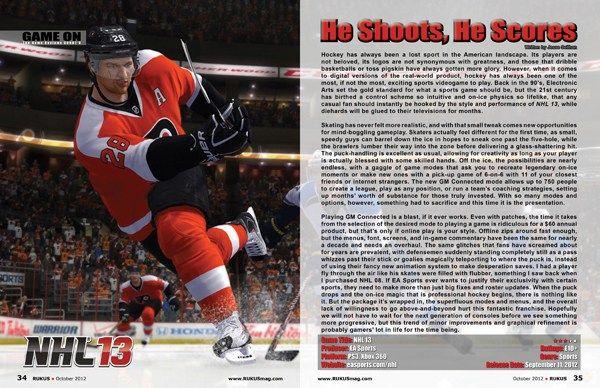 Hockey Team NHL 13 Create a Logo - NHL 13, Game Review - RUKUS magazine