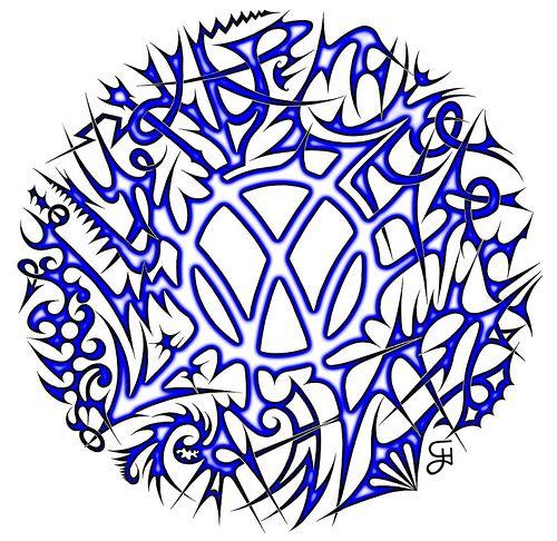 Graffiti VW Logo - VW Logo Wild Tribal - ©