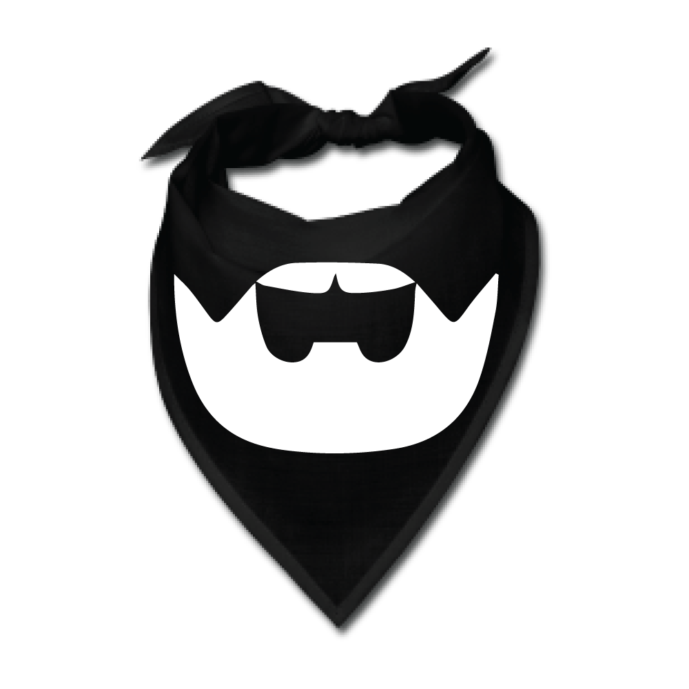 Bandana with Smile Logo - Buy a Black Beardilizer Bandana | Beardilizer