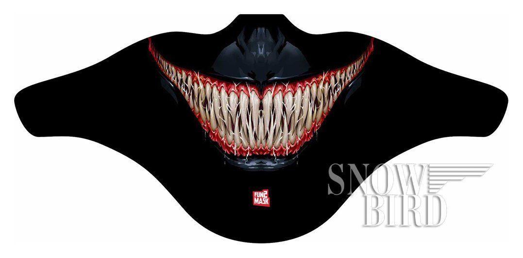 Bandana with Smile Logo - Venom Mask Ski Face mask Bandana Windproof Facemask Mask for