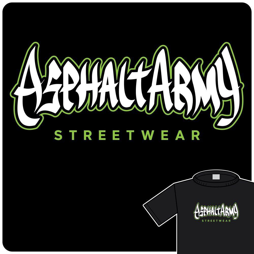 Graffiti Logo - Graffiti logo shirt / ASPHALT ARMY