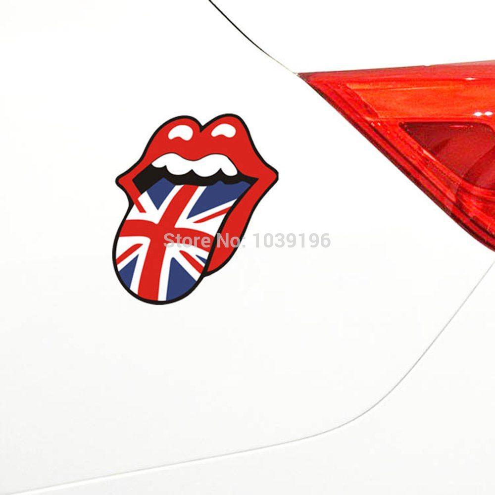 Graffiti VW Logo - Newest Tongue Graffiti England America Flag Style Car Sticker Car