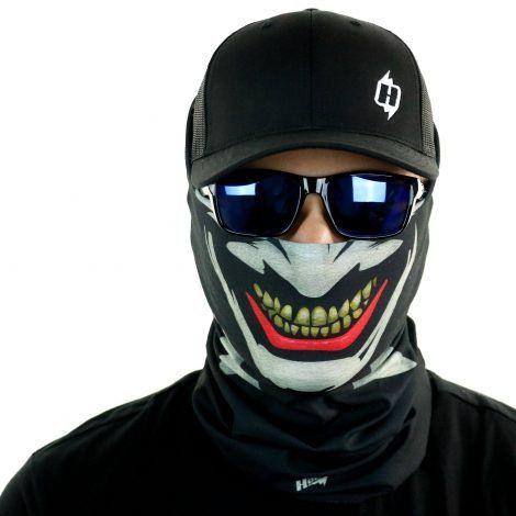 Bandana with Smile Logo - The Wisecracker Scary Face Mask Bandana - Hoo-rag