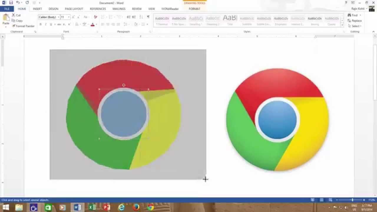 Chrome Microsoft Logo - Google Chrome Logo in Microsoft Word 2016. The Teacher