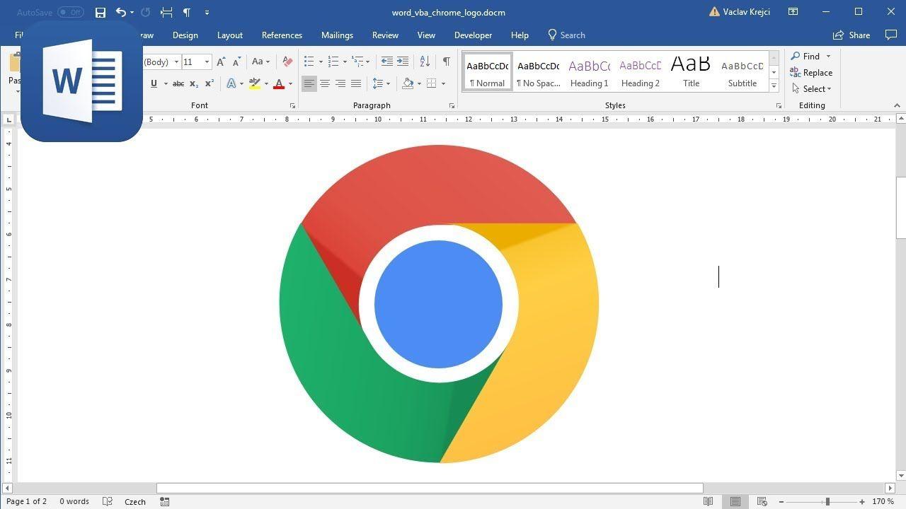 Chrome Microsoft Logo - How to create Google Chrome logo in Microsoft Word - YouTube