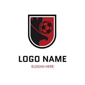 Black and White Eagle Football Logo - 45+ Free Football Logo Designs | DesignEvo Logo Maker