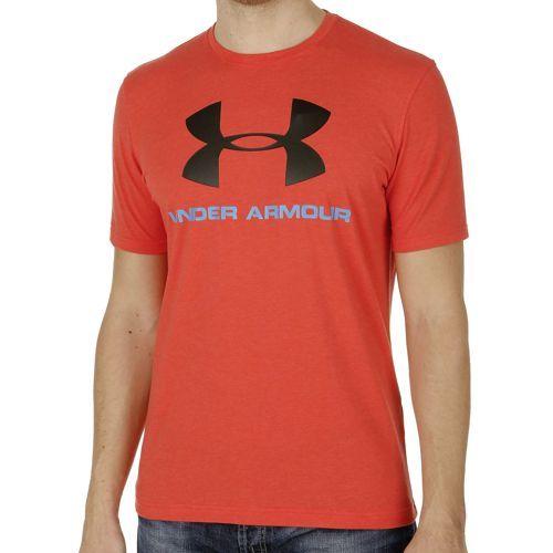 Cool Red and Blue Under Armour Logo - Under Armour Charged Cotton Sportstyle Logo T-Shirt Men - Red, Blue ...