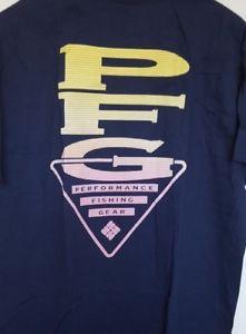 PFG Logo - Columbia PFG Logo Print T Shirt Front Back Graphic Multicolor NEW Z9 ...