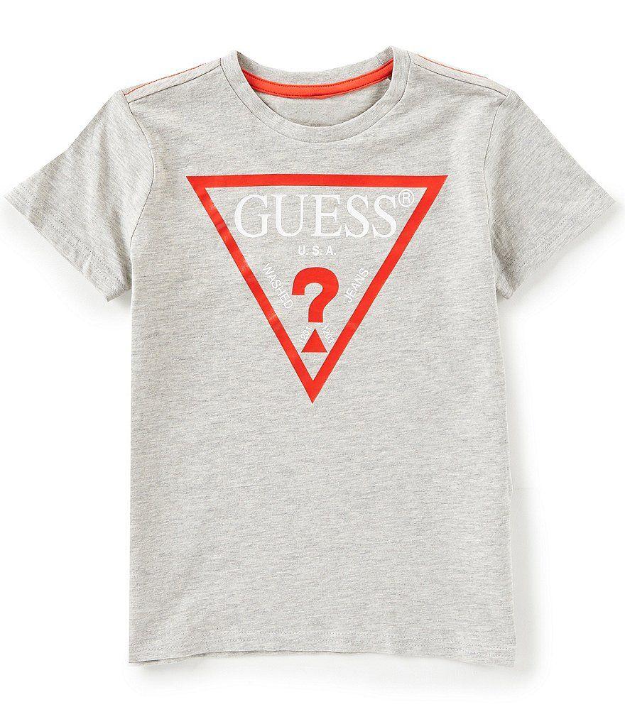 Guess Clothing Logo - Guess Big Boys 8-20 Short-Sleeve Triangle Logo Tee | Dillard's