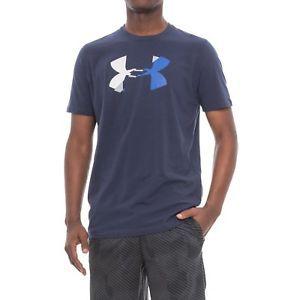 Red and Blue Under Armour Logo - NWT~ MEN'S UNDER ARMOUR HEAT GEAR, GLITCH LOGO T-SHIRT. RED/BLUE ...