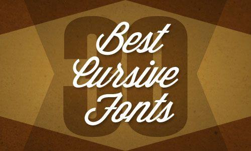 Best Cursive Logo - 30 Best Cursive Fonts | - Illustrator Tutorials & Tips