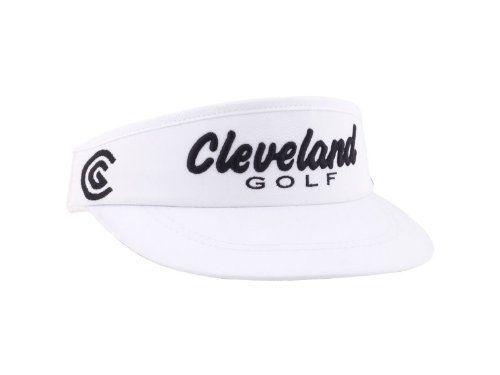 Cleveland Golf Logo - Cleveland Tour Retro High Visor (White, One Size) Golf Hat New