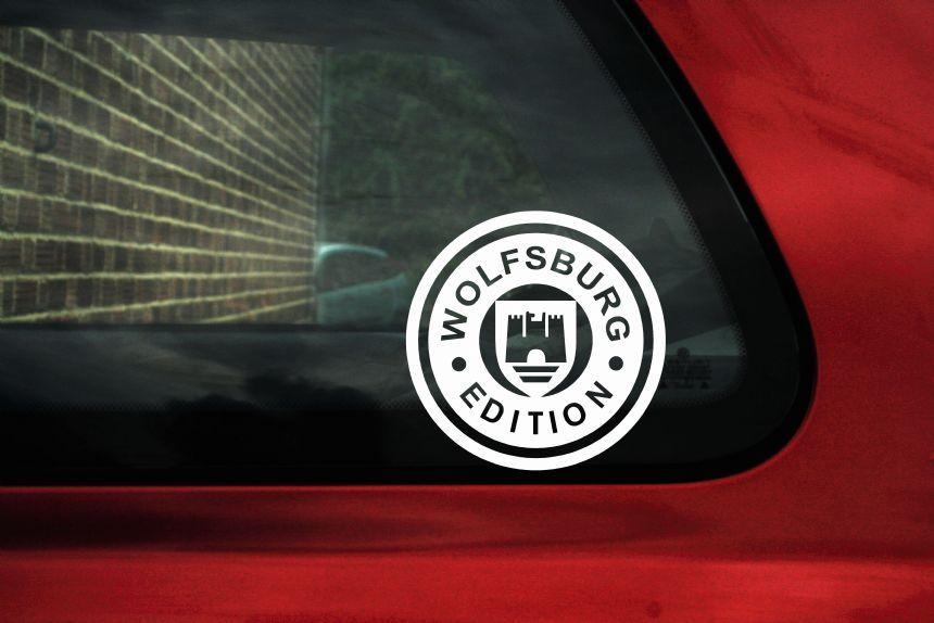 VW Wolfsburg Edition Logo - Wolfsburg Edition sticker Decal. Ideal For VW Golf Mk2 Mk1 GTi