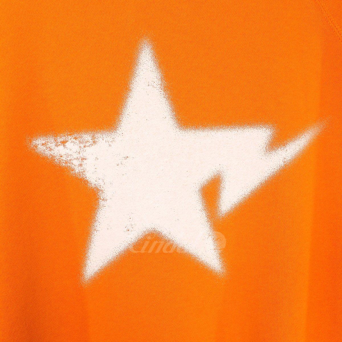Bathing Ape Star Logo - kindal: A BATHING APE star logos wet-cut so T-shirt orange size: L ...