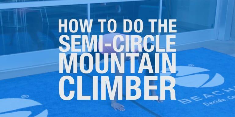 With a Half Circle Mountain Logo - How to Do the Semicircle Mountain Climber. The Beachbody Blog