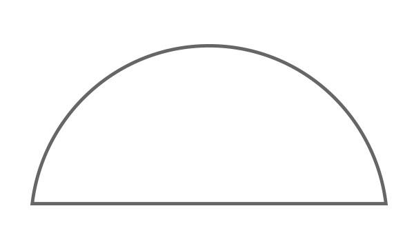 Black and White Half Circle Mountain Logo - table-half-circle – Mountain Lumber Company