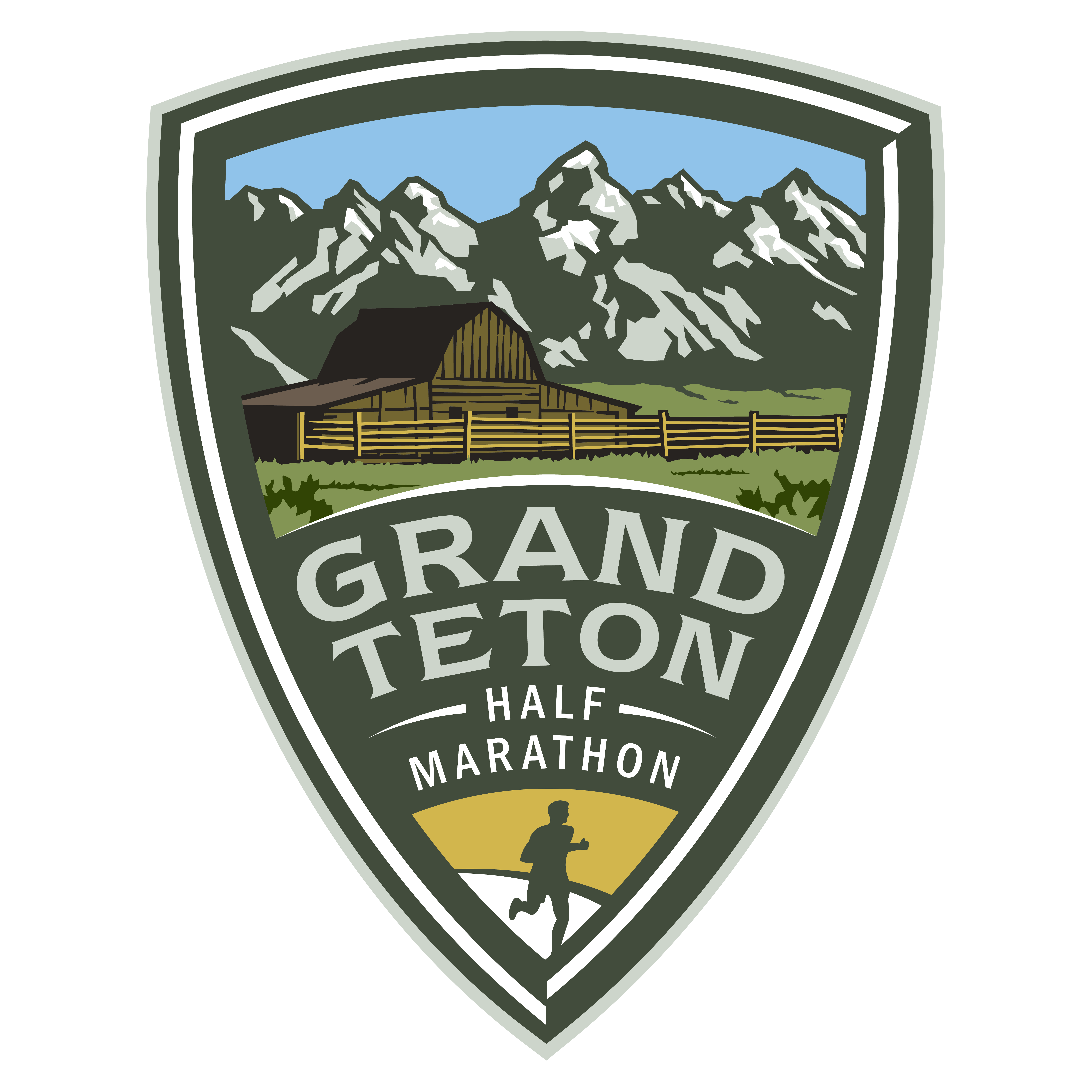 With a Half Circle Mountain Logo - Rocky Mountain Half Marathon & 5K » Vacation Races