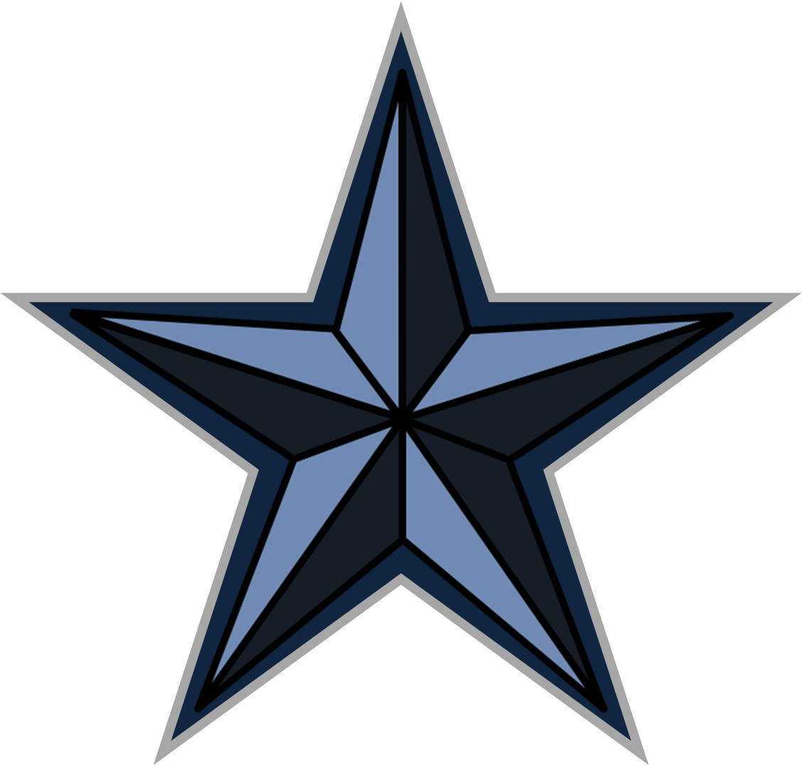Navy Blue Star Logo - Navy blue star vector black and white