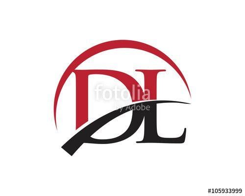 DL Logo - DL letter logo swoosh
