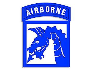 Sky Army Logo - 18th Airborne Sky Dragons Seal Sticker (army logo 18 decal): Amazon ...