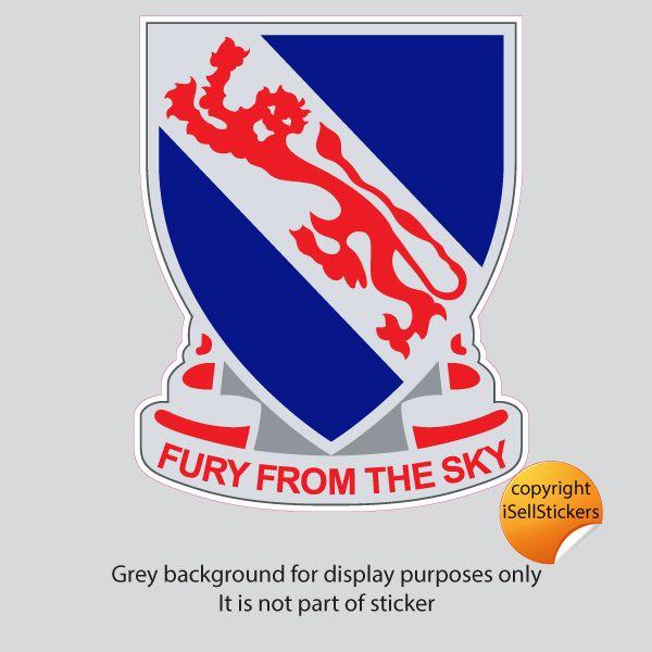 Sky Army Logo - 508th Airborne Infantry Red Devils Fury From The Sky Army Bumper