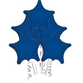 Navy Blue Star Logo - Amazon.com: Navy Blue Star Balloon (22 Inch Mylar) Pkg/5: Toys & Games