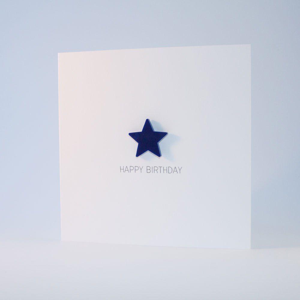 Navy Blue Star Logo - Happy Birthday (Navy Blue Star)