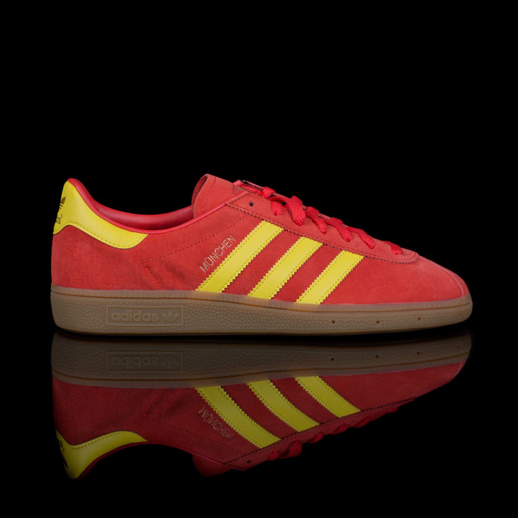 Red Yellow B Logo - Adidas Red Yellow Munchen - Size? exclusive based on the original ...
