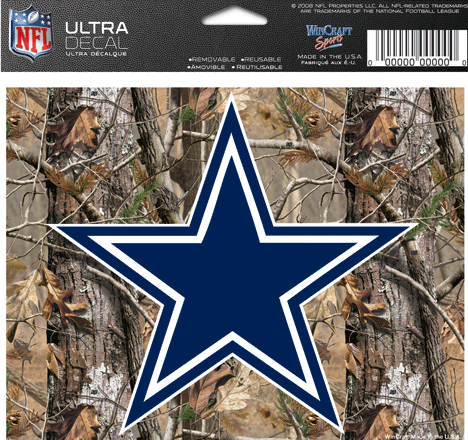 Navy Blue Star Logo - Dallas Cowboys Camo with Navy Blue Star Logo Ultra Decal 5x6