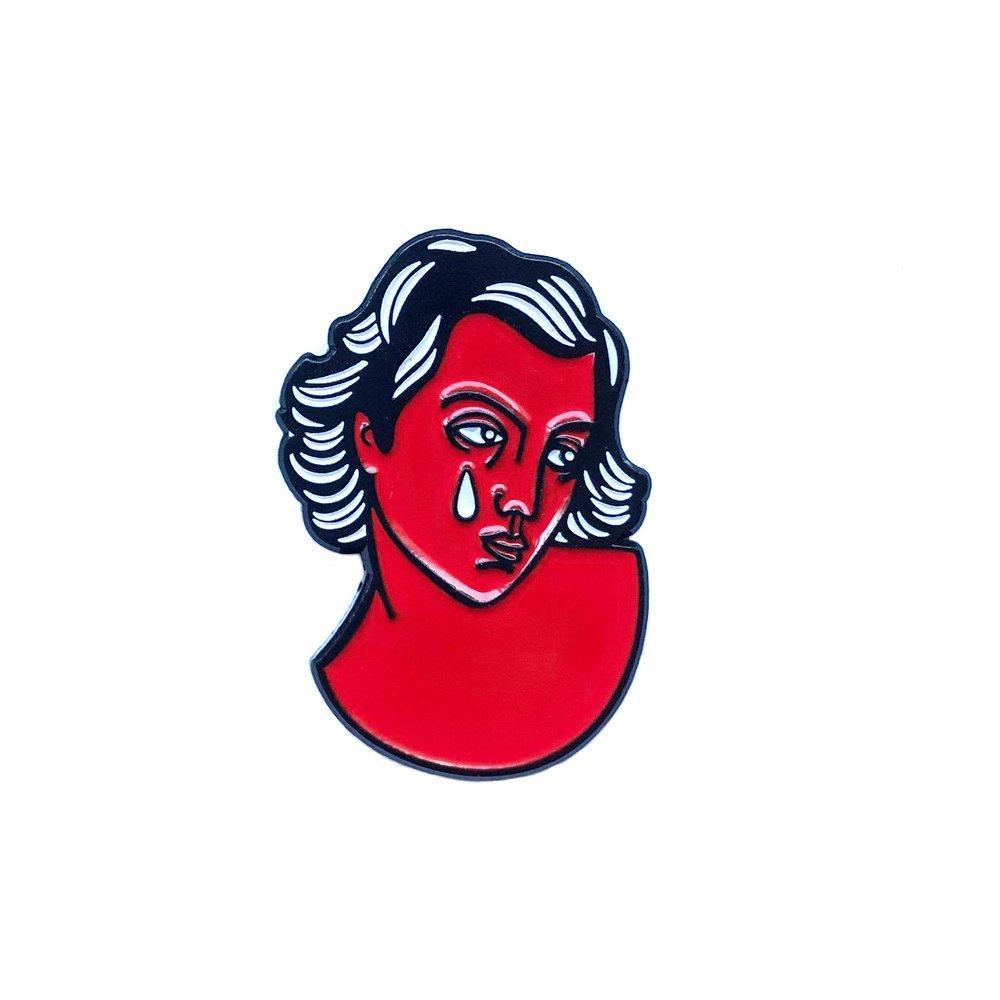 Red Lady Logo - Red Lady Pin x Kola Hari Enamel Pin by cousins collective - Family Store