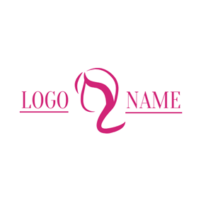Red Lady Logo - Free Hair Logo Designs | DesignEvo Logo Maker