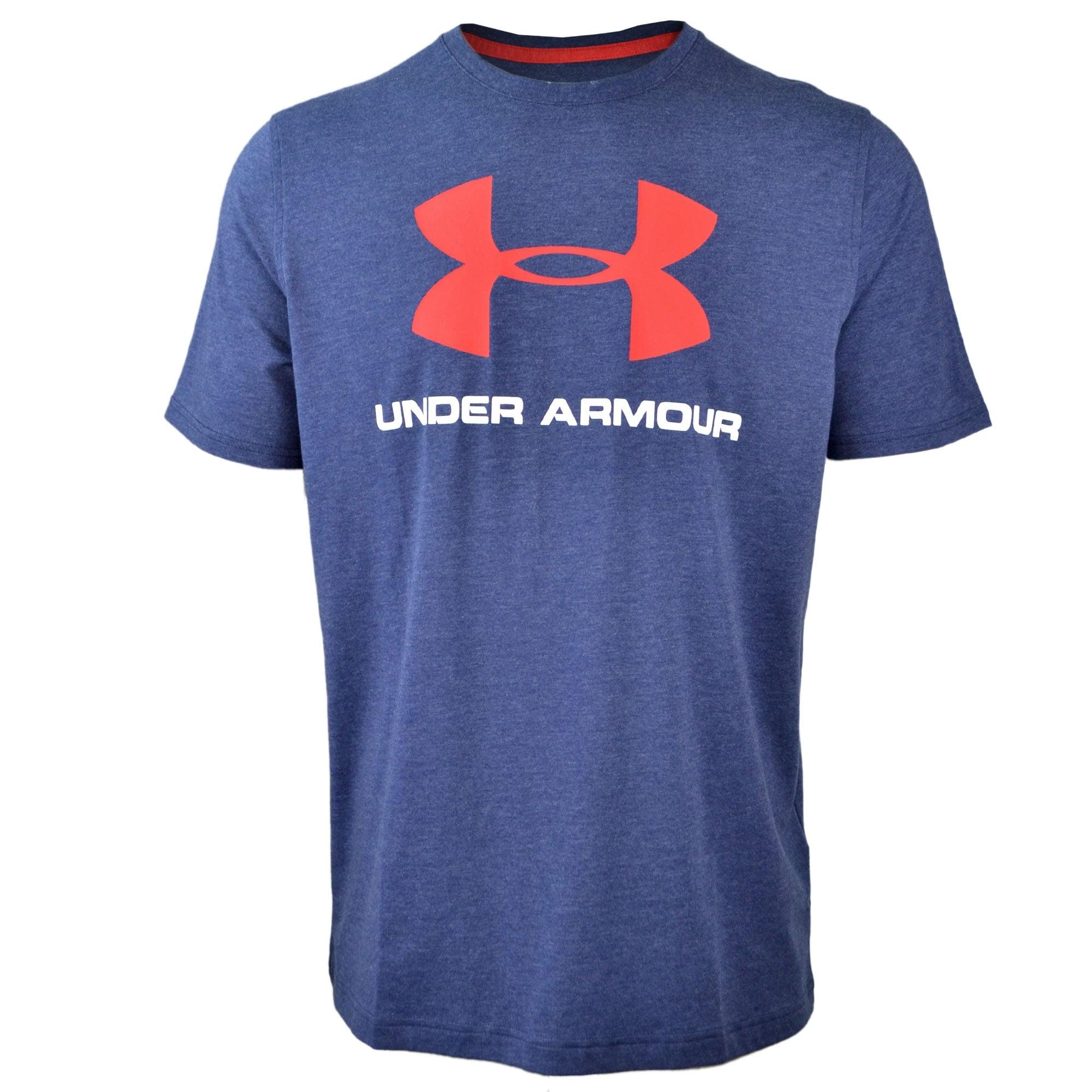Cool Red and Blue Under Armour Logo - Sportstyle logo t-shirt - Blue