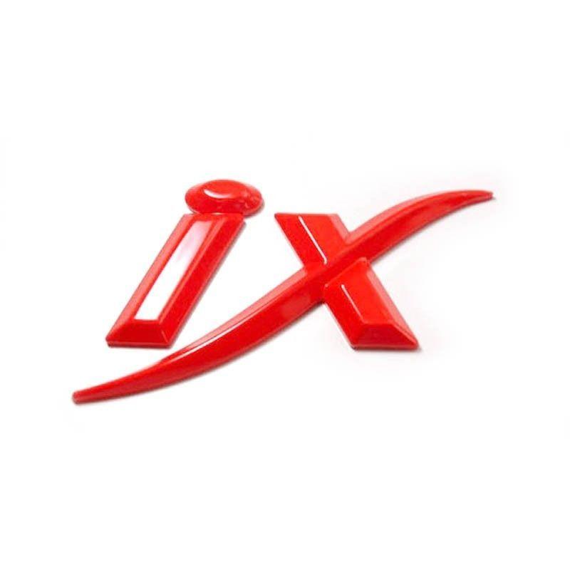 IX Logo - Tuning ix Logo Emblem Rose Red For 10 11 12 Hyundai Tucson ix35