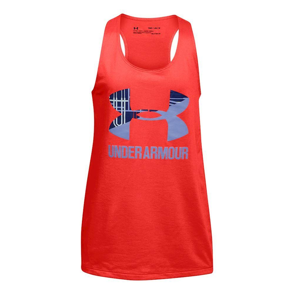 Cool Red and Blue Under Armour Logo - Under Armour Big Logo Slash Tank Top Girls - Red, Dark Blue buy ...