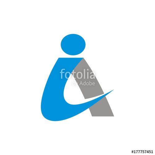 IA Logo - ia or ai logo initial letter design template vector