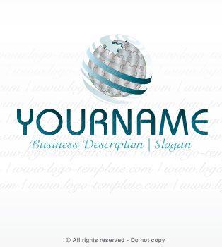 Globe Business Logo - 3D Globe Logo template #1300 | Logo Templates - create a logo with ...