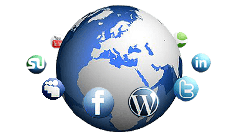 Social Media Globe Logo - Social Media & The Shrinking World. LNN: Levy News Network