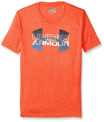 Red and Blue Under Armour Logo - Under Armour Boys Tech Big Logo Hybrid Shirt: Sports