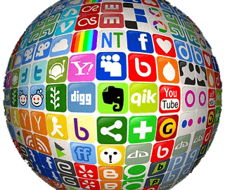 Social Media Globe Logo - Social media globe png 2 » PNG Image