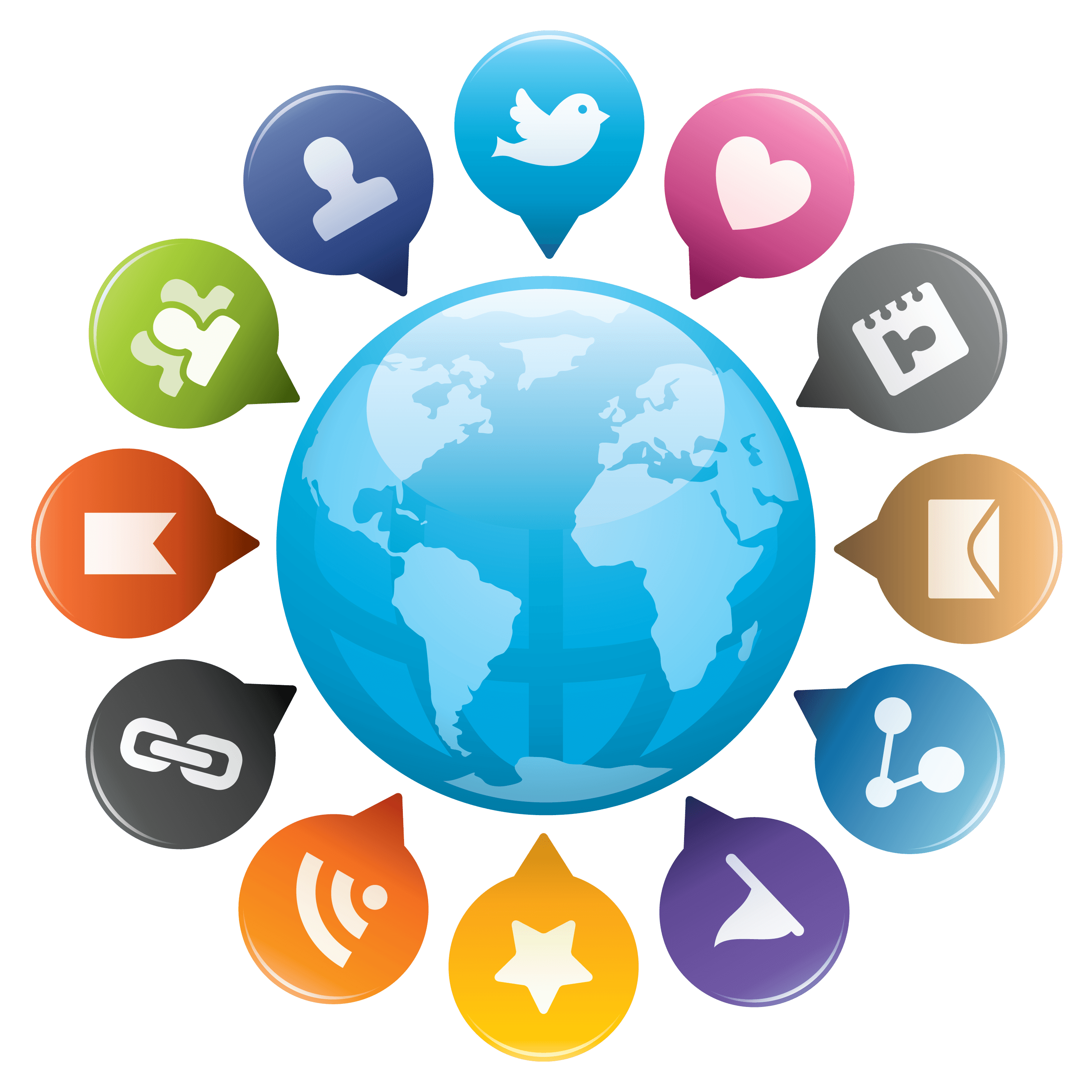 Social Media Globe Logo - Social Media Summer Internship. HI Hostel Blog
