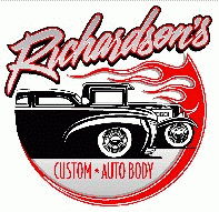 Custom Auto Shop Logo - Richardson Custom Auto Body 1970 Camaro