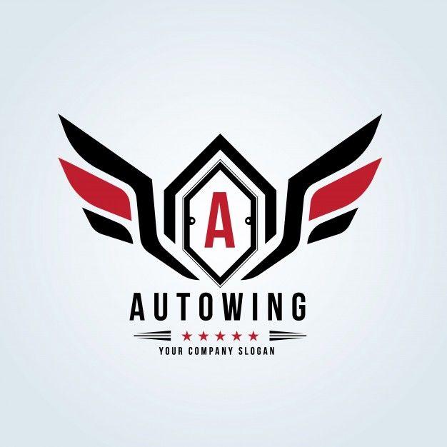 Auto Motive Logo - Car and automotive logo with eagle and wing symbol logo template ...
